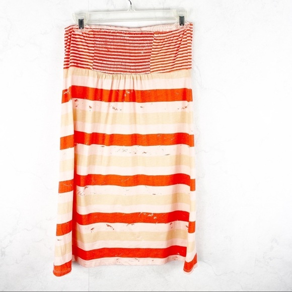 [F21] Flirty Stripe Strapless Dress - Picture 2 of 2